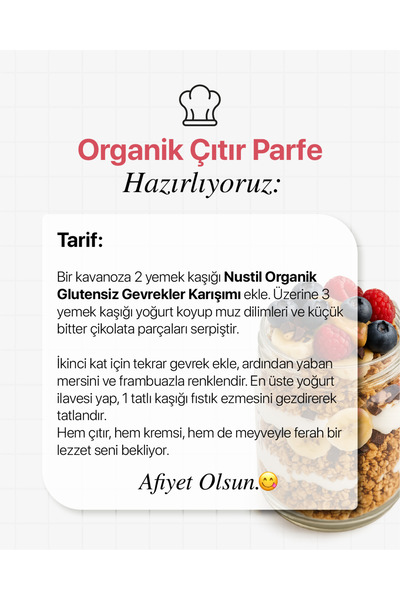 NUSTİL Glutensiz Ve Organik Gevrekler Karışımı 250g
