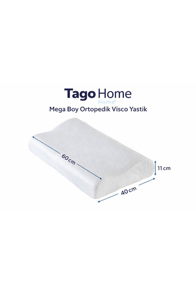 Medicaform Altın Visco Ortopedik Yastık (60x40x11 Cm) (Boyun Ağrıları için Bo...