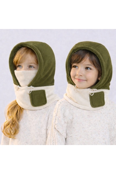 GlassySKY (3-5 سنوات) قطعة واحدة من قناع التزلج الشتوي المصنوع من الصوف ذو ال...