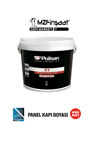 Polisan X1 Amerikan Panel Kapı Boyası 2,5 lt Matrix Beyaz