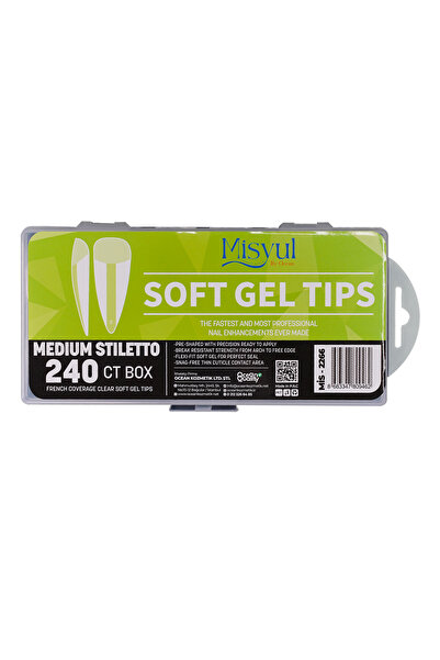 Misyul Soft Jel Tips Protez Tırnak Tips Uzatma Yeni Nesil 240 Adet