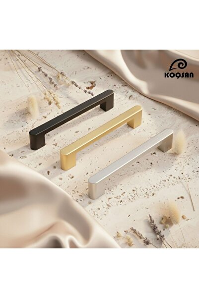 KOÇSAN مقبض أسل ذهبي غير لامع 160 مم، مقبض فاخر لخزانة المطبخ الريفية