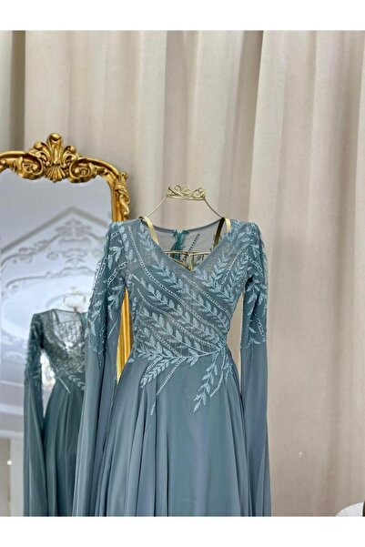 vanus fashion فستان سهرة طويل 4630