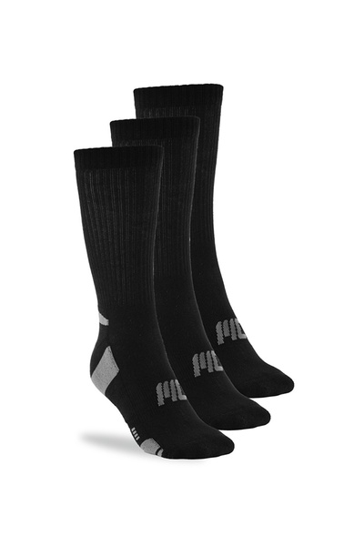 MUSCLECLOTH Stay Fresh Uzun Çorap 3'Lü Paket Siyah