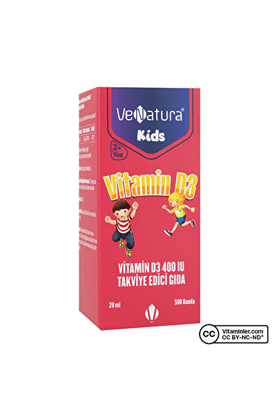 VeNatura فيتامين د3 400 وحدة دولية للأطفال للجنسين - مكمل غذائي