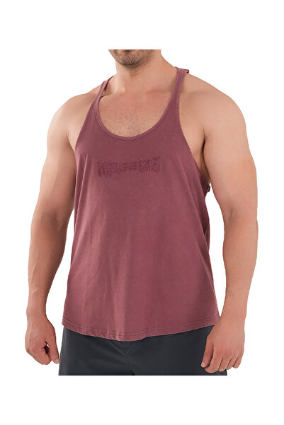 Kingsize Nutrition Darksteel Antik Yıkamalı Atlet Bordo