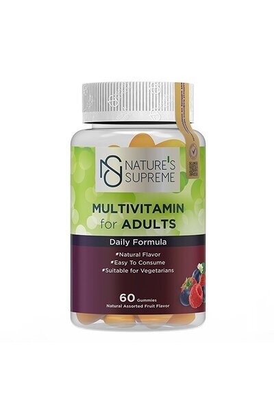 Nature's Supreme Gummies Multivitamin للبالغين 60 شكل قابل للمضغ