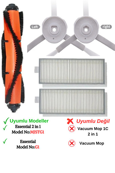 RotRever مكنسة روبوت مي الكهربائية مع ممسحة 2 في 1 (موديل- G1 / Mjstg1) فرشاة...