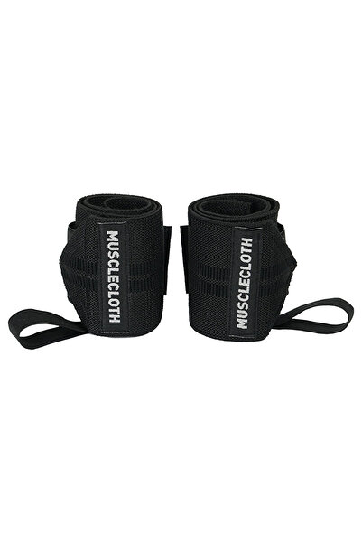 MUSCLECLOTH Pro Wrist Wraps 2-Pack Black
