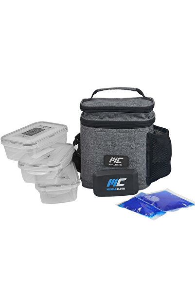 MUSCLECLOTH Termo Çanta Seti Gri
