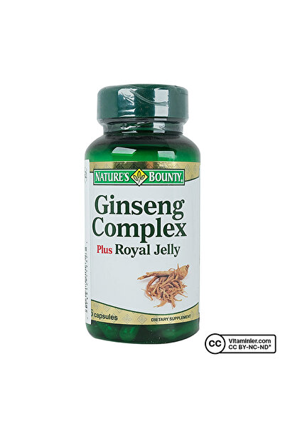 Nature's Bounty Ginseng Complex Plus Royal Jelly 75 Kapsül