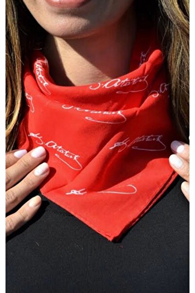 Be Best باندانا حمراء للجنسين بتوقيع أتاتورك Cd136