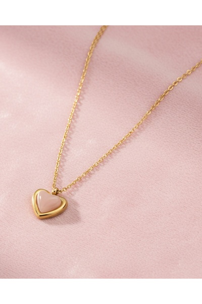 Hediyesepeti قلادة الحب الأول على شكل قلب