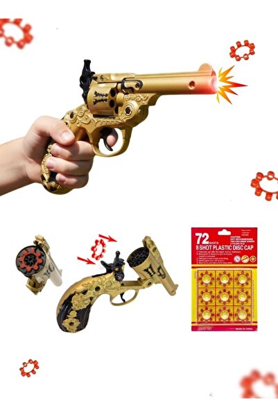 Premium مسدس لعبة ذهبي عتيق الطراز - مسدس لعب كلاسيكي للأطفال