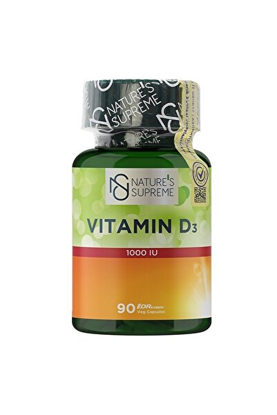 Nature's Supreme Vitamin D3 1000 IU 90 Kapsül