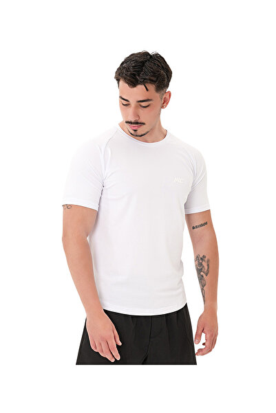 MUSCLECLOTH Elite Reglan T-Shirt Beyaz