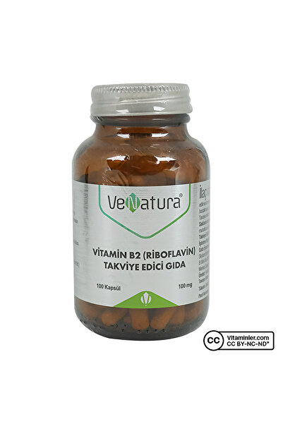 VeNatura Vitamin B2 (Riboflavin) 100 Kapsül