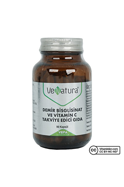VeNatura Demir Bisglisinat ve Vitamin C 90 Kapsül