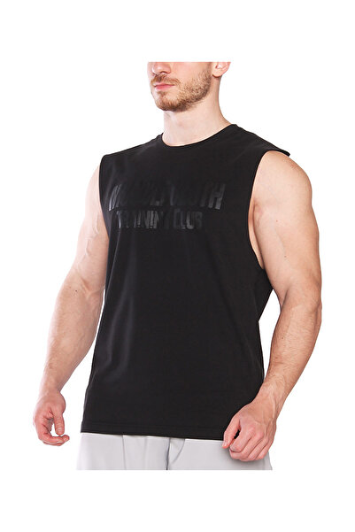 MUSCLECLOTH Training Club Drop Arm Kolsuz T-Shirt Siyah