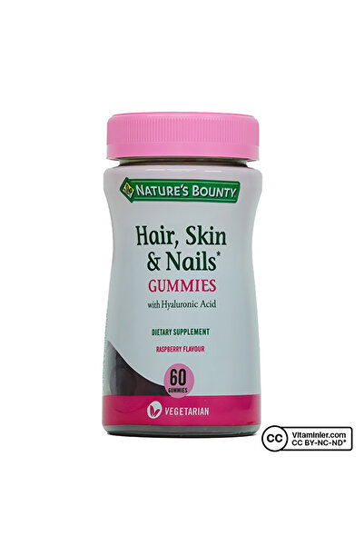 Nature's Bounty Formula HSN Gummies with Hyaluronic Acid 60 Çiğnenebilir Form