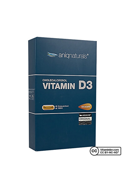 Aniqnaturals Vitamin D3 150 Kapsül
