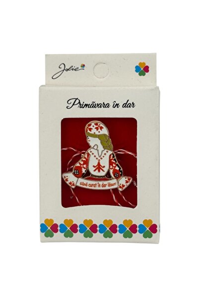 Flippy Martisor Brosa Mica in Cutie, Dimensiune Brosa 2.5-3 cm, Material Meta...