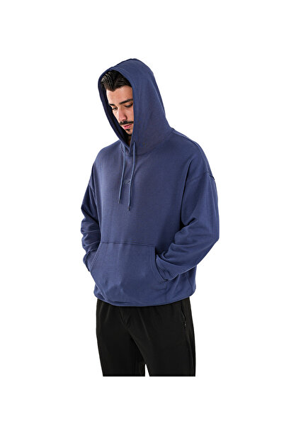 MUSCLECLOTH Elite Oversize Kapüşonlu Sweatshirt İndigo