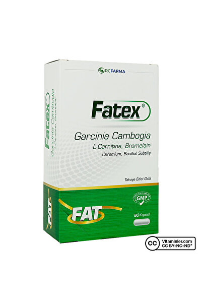 Rcfarma Fatex Garcinia Cambogia L-Carnitine - Chromium 60 Kapsül