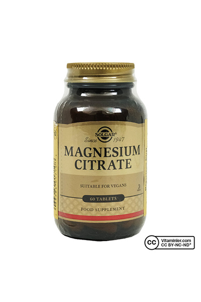 Solgar Magnesium Citrate 200 Mg 60 Tablet