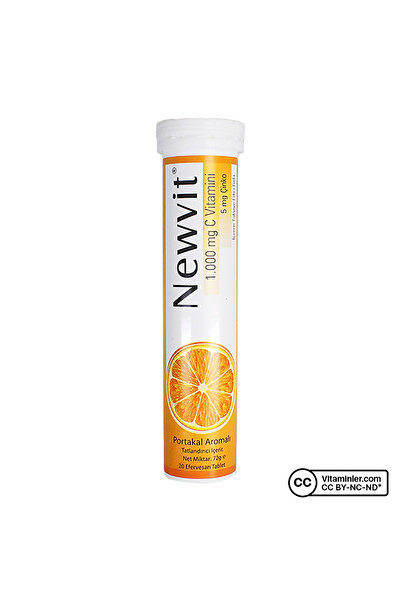 Newvit Vitamin C 1000 Mg + Çinko 20 Efervesan Tablet