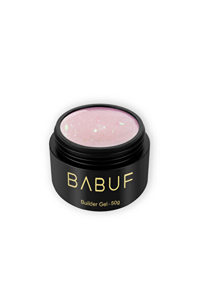 BABUF Gel de Construcție Autonivelant cu Glitter 50 g – Pentru Unghii cu Gel