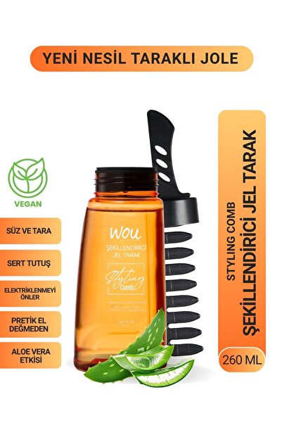 WOU World of Unique Wou Şekillendirici Jel Tarak 260 ml Yeni Nesil Taraklı Jöle