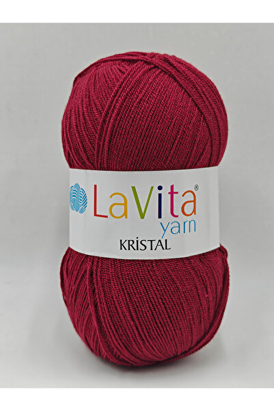 LaVita Yarn Kristal El Örgü İpi %100 Akrilik 100gr (9571 BORDO)