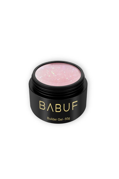 BABUF Gel de Construcție Autonivelant cu Glitter 50 g – Pentru Unghii cu Gel