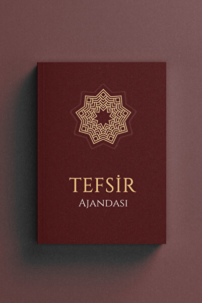 Bi Dünya Haber غلاف من الورق المقوى الرقيق بلون أحمر كلاريت لدفتر يوميات تيفسر