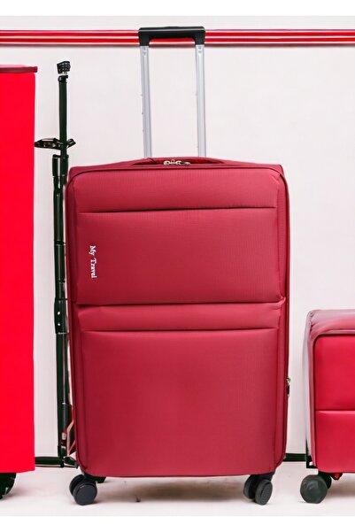 OEM Troler mare My Travel B-001, 28", 4 roți pivotante, 70x47x32 cm - rosu