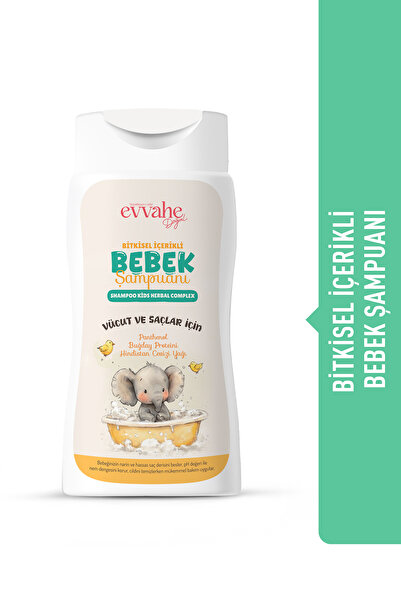 EVVAHE DOĞAL BİTKİSEL İÇERİKLİ BEBEK ŞAMPUANI (190 ml)