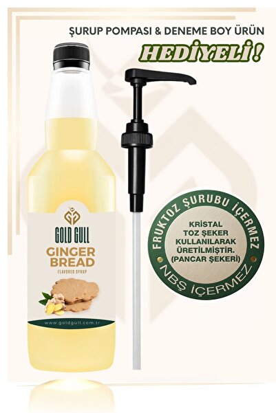gold gull Ginger Bread Aromalı Kahve & Meyve Şurubu 700 ml.