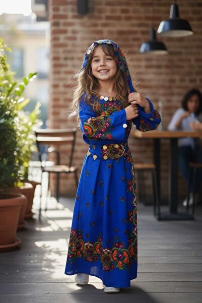 MODA Yöresel Hamavi Kız Çocuk Elbise (Şal ve Kuşak İçinde)