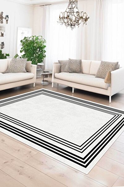 Decomia Home Covor digital anti-alunecare, lavabil, modern, cu dungi, pentru ...