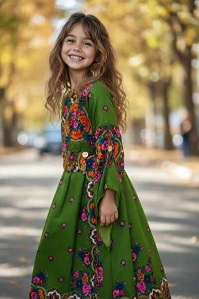 MODA Yöresel Hamavi Elbise (Şal Ve Kuşak Birlikte)