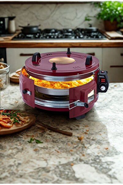 Piev Akel Termostatlı 25 Lt 1100 Wat Standart döner Tepsili Yuvarlak Davul Fı...