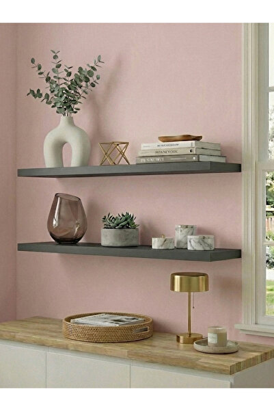 Free Home Premium MDF Ürün Geniş Duvar Rafı 2'li Set 70x15 cm Uçan Raf Gizli ...