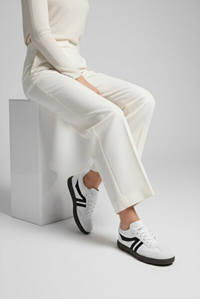 E SPORT حذاء رياضي نسائي أبيض اللون، حذاء كاجوال بنعل طبي