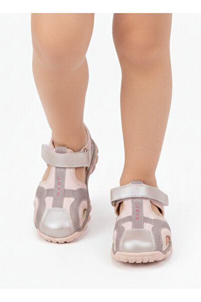 homiro Sandale cu sclipici pentru copii cu o singură curea roz