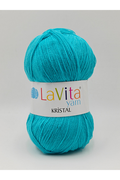 LaVita Yarn Kristal El Örgü İpi %100 Akrilik 100gr (5051 TURKUAZ)