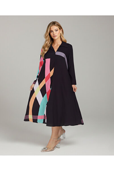 MQ فستان ناعم من كريب جورجيت