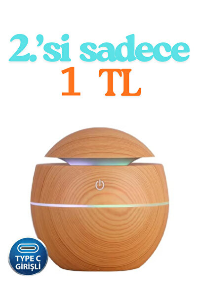 PRİME HOME Oval 200ml Hava Nemlendirici - 7 Renk RGB Işıklı Difüzör - Type-C ...