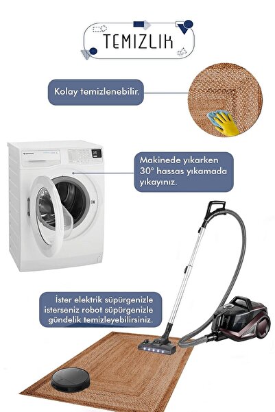 Decomia Home Dijital Kaymaz Yıkanabilir Hasır Gör. Sevimli Ayı Modern Çocuk Halısı Çocuk Odası Halısı 9115