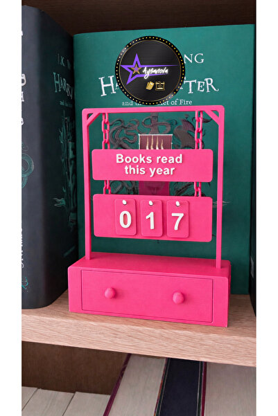 aysanova Book Reading Counter, Books I'Ve Read This Year Counter Stand, Book ...